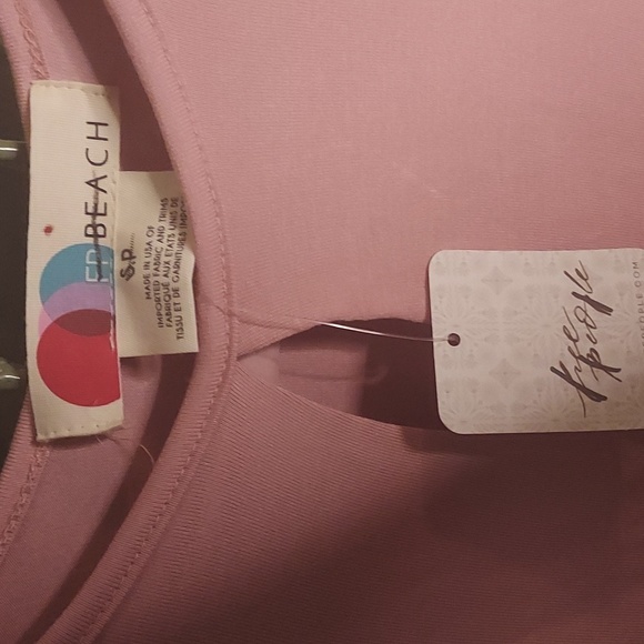 Blush Rose Long Sleeved Dress by FREE PEOPLE BEACH - Picture 3 of 5